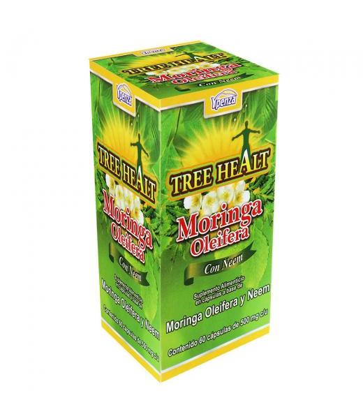 CAPS. TREE HEALTH MORINGA OLEIFERA C NEEM C 60 500MG C U SOLO PARA DIABETICOS