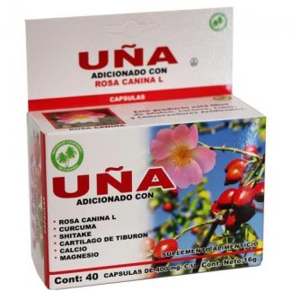 CAPS. UÑA DE GATO C 40 ADIC. C ROSA CANINACURCUMASHITAKECARTILAGOC NATURALES CALIFORNIA