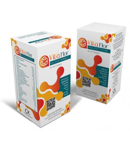 CAPS. VITA FLOR MULTIVITAMINICO C 30 ADIC. CON ORQUIDEA NEGRAC UTRILLA ALT