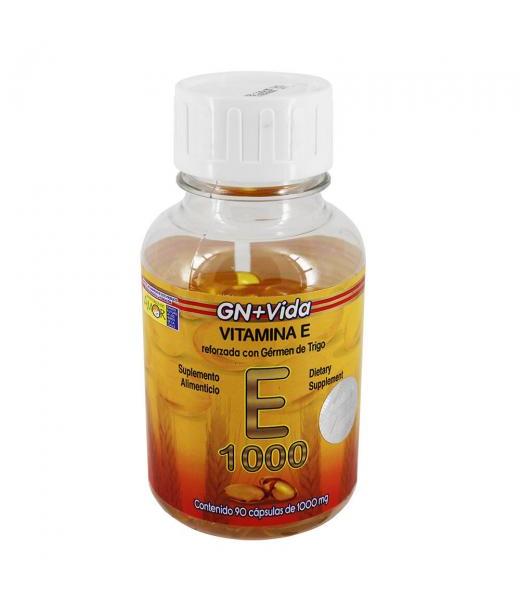 CAPS. VITAMINA E 1000 C 90 . REFORZADA CON GERMEN DE TRIGO GN+VIDA
