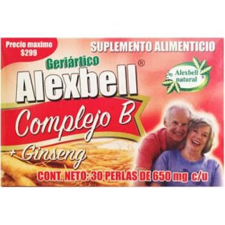 CAPSULAS COMPLEJO B + GINSENG C 30 NUTRY SALUD