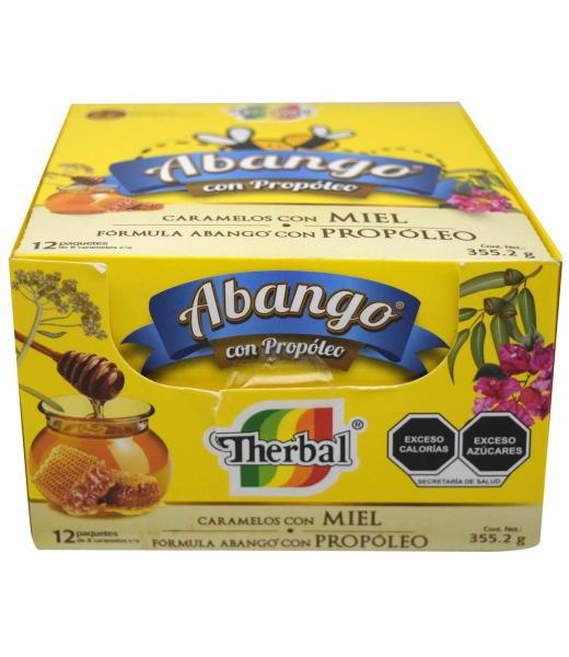 CARAMELO ABANGO CON MIEL 29.6 G THERBAL P 12