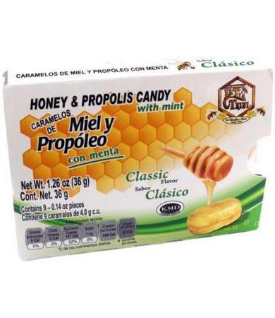 CARAMELO DE PROPOLEO SABOR MIEL 36 G LA TIA TRINI P 12