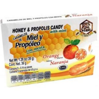 CARAMELO DE PROPOLEO SABOR NARANJA 36 G LA TIA TRINI P 12