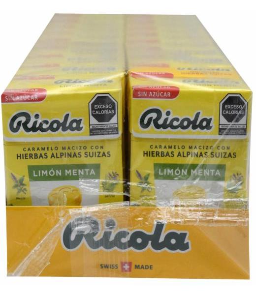 CARAMELO HIERBAS LIMON MENTA 27.5 G RICOLA P 20
