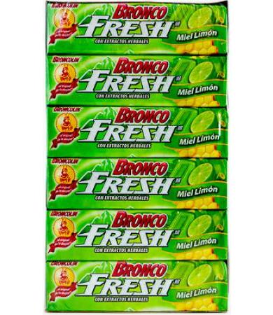 CARAMELO MIEL LIMON BRONCO FRESH 33 G BRONCOLIN P 12