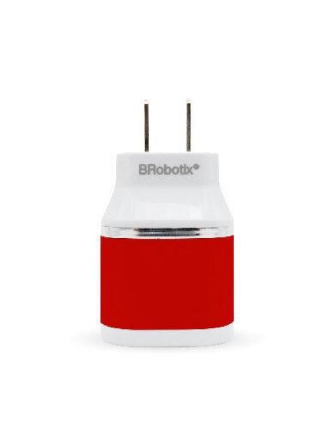 BROBOTIX CARGADOR USB 161264R 2X USB 2.0 ROJO - Image 4