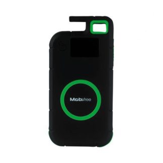 CARGADOR PORTATIL MOBIFREE POWER BANK CON CARGADOR INALAMBRICO POWERFREE 8000MAH NEGRO-VERDE