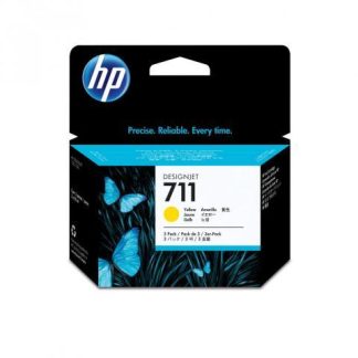 CARTUCHO HP 711 PAQUETE TRIPLE AMARILLO ORIGINAL 29ML