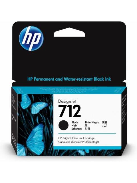 CARTUCHO HP 712 NEGRO ORIGINAL 38ML