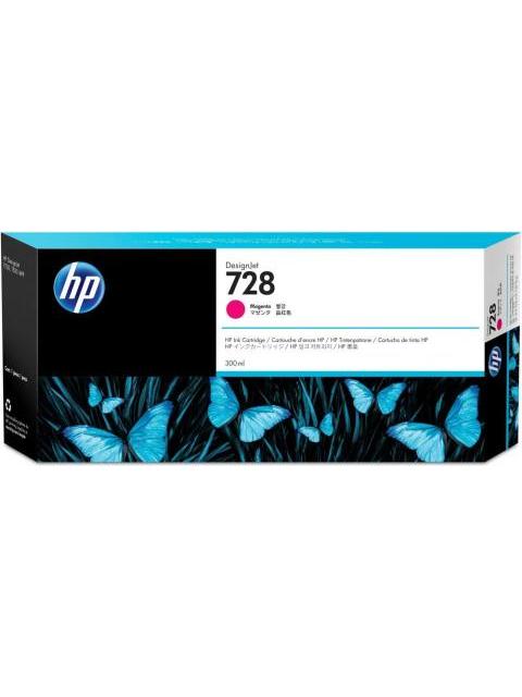 CARTUCHO HP 728 MAGENTA ORIGINAL 300ML