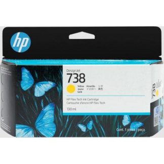 CARTUCHO HP DESIGNJET 738 AMARILLO 130ML