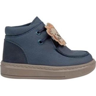 CASUAL BOTIN LEON AZUL MARINO BLASITO