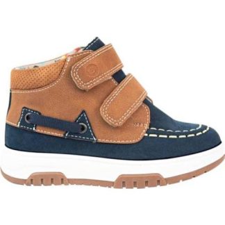 CASUAL BOTIN VELCRO AZUL MARINO BAMBINO