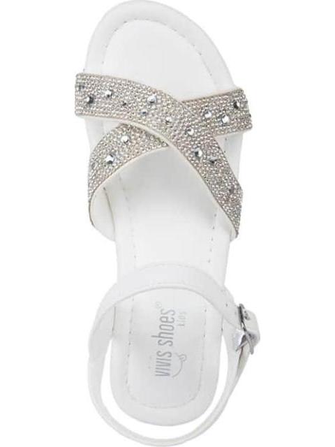 SANDALIA CON BRILLOS BLANCO VIVIS SHOES KIDS - Image 3