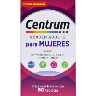 CENTRUM MULTIVITAMINICO GENDER MUJERES 60 TAB CENTRUM