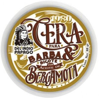CERA PARA BARBA Y BIGOTE CON BERGAMOTA 88 G DEL INDIO PAPAGO