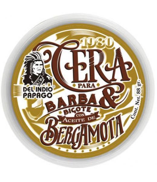 CERA PARA BARBA Y BIGOTE CON BERGAMOTA 88 G DEL INDIO PAPAGO