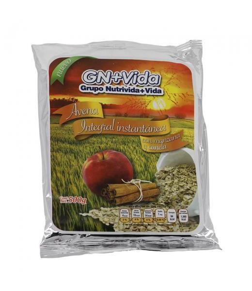 CEREAL AVENA INTEGRAL INSTANTANEA CON MANZANA Y CANELA 500GR GN+VIDA