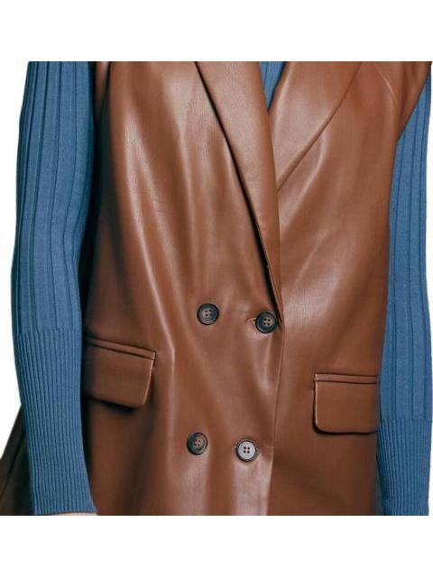 CHALECO EFECTO PIEL CAMEL HOLLY LAND - Image 4