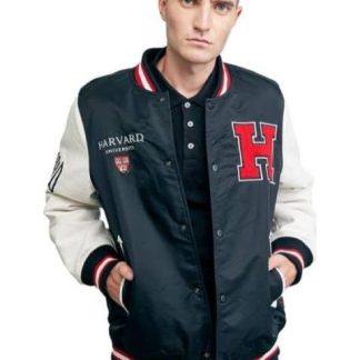 CHAMARRA BOMBER HARVARD BLANCO/NEGRO HARVARD