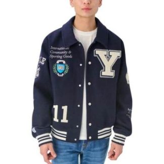 CHAMARRA BOMBER YALE AZUL YALE UNIVERSITY