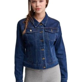 CHAMARRA DE MEZCLILLA AZUL INDIGO HOLLY LAND