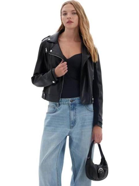 CHAMARRA EFECTO PIEL NEGRO HOLLY LAND