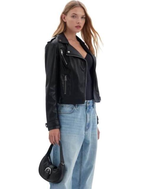 CHAMARRA EFECTO PIEL NEGRO HOLLY LAND - Image 3