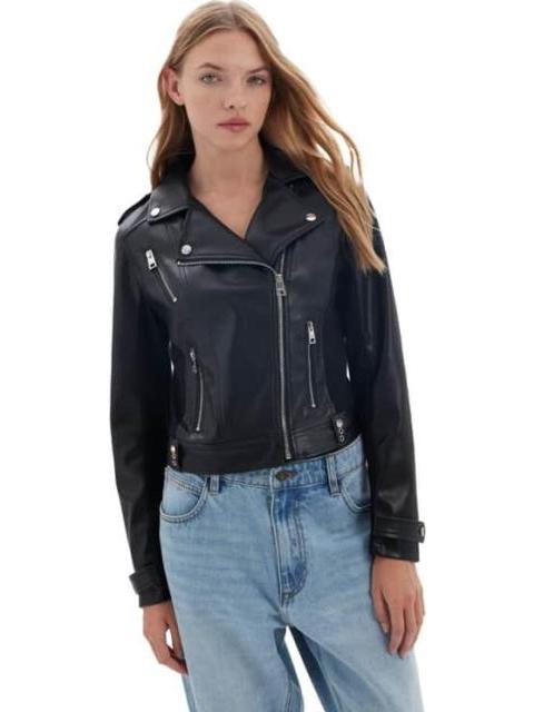 CHAMARRA EFECTO PIEL NEGRO HOLLY LAND - Image 4