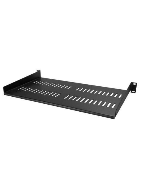 CHAROLA VENTILADA STARTECH 1U PARA RACK HASTA 20KG NEGRO CABSHELFV1U