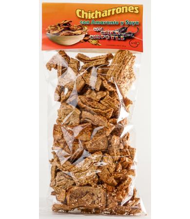 CHICHARRON CON AMARANTO Y SOYA CHIPOTLE 100 G ARTE AMARANTO C 20