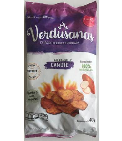 CHIPS DE CAMOTE ENCHILADO 40 G VERDUSANAS