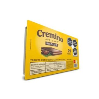 CHOCOLATE CREMINO BICOLOR PAQUETE DE 24 PIEZAS DE 18 GR.