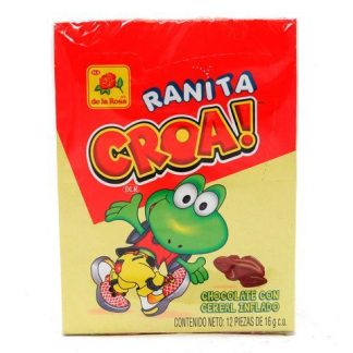 CHOCOLATE RANITA CROA PAQUETE CON 12 PIEZAS DE 16 GR