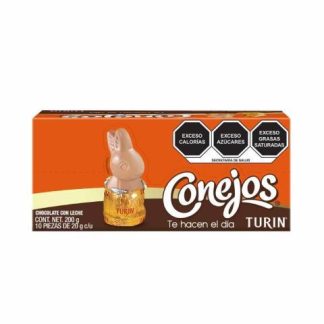CHOCOLATE TURIN CONEJO PAQUETE CON 10 PIEZAS