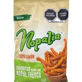 CHURRITOS CON CHILE LIMON 80 G NOPALIA