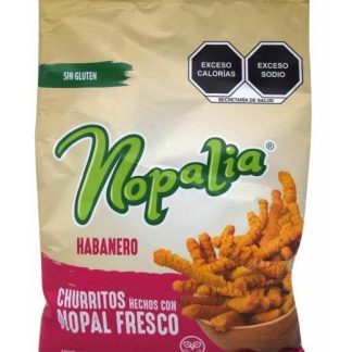 CHURRITOS DE NOPAL HABANERO 80 G NOPALIA