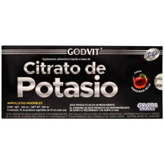 CITRATO DE POTASIO MANZANA 10 AMP GN + VIDA