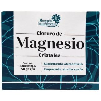 CLORURO DE MAGNESIO CRISTALES 3 SOBRES DE 50 G MARGARITA NATURAL