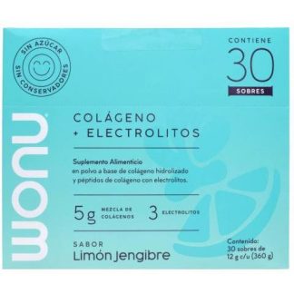 COLAGENO ELECTROLITOS LIMON JENGIBRE 12 G WONU P 30