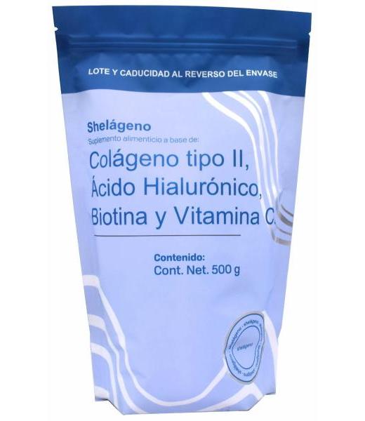 COLAGENO TIPO 2 ACIDO HIALURONICO Y VITAMINA C 500 G SHELAGENO
