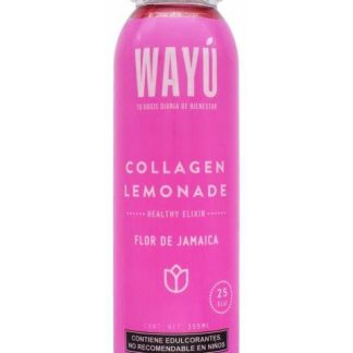 COLLAGEN LEMONADE FLOR DE JAMAICA 355 ML WAYU