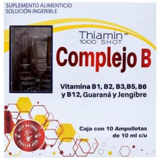 COMPLEJO B GUARANA JENGIBRE 10 AMPOLLETAS 10 ML C U THIAMIN