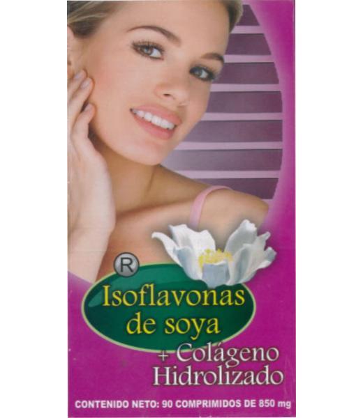 COMPRIMIDOS ISOFLAVONAS DE SOYA C 90 850 MG + COLAGENO HIDROLIZAD LA PROVEEDORA DE LA SALUD