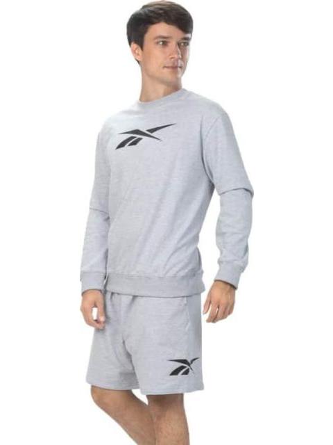 CONJUNTO 2 PIEZAS SET CREW SHORT BIG VECTOR GRIS REEBOK