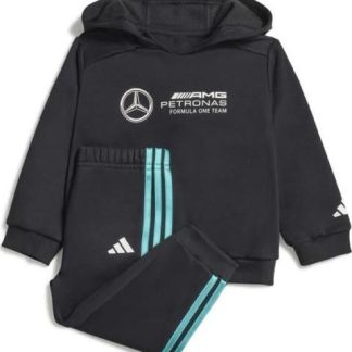 CONJUNTO SUDADERA Y PANTS MERCEDES AMG DNA NEGRO ADIDAS