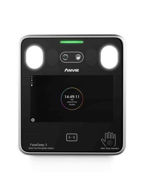 CONTROL DE ACCESO BIOMETRICO ANVIZ FACEDEEP 3 6000 USUARIOS Y RFID 100000 REGISTROS AN-FACEDEEP3IRT