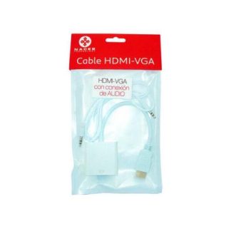 NACEB ADAPTADOR HDMI MACHO - VGA HEMBRA BLANCO