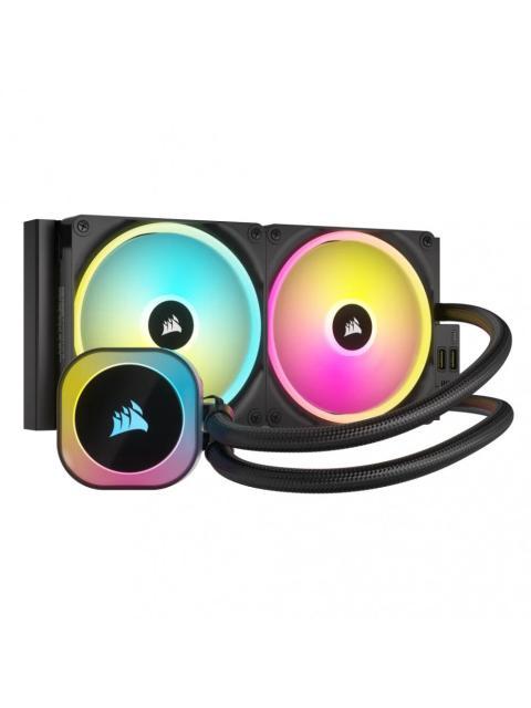 CORSAIR ICUE LINK H115I RGB AIO ENFRIAMIENTO LIQUIDO PARA CPU 2X 140MM HASTA 2000RPM NEGRO